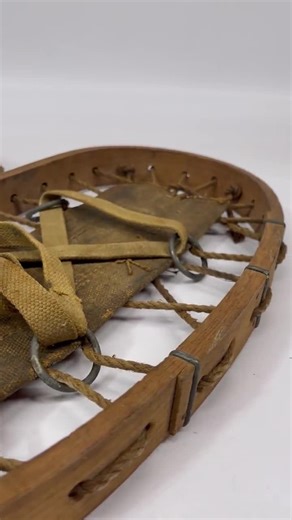 Vintage Wooden Bear Paw Snowshoes - Firehose, Cabin Ski Lodge Decor - Etsy