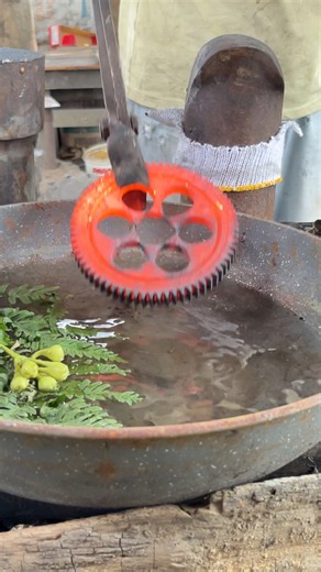 Hot Gear Quenching #eksperimen #tools #gear