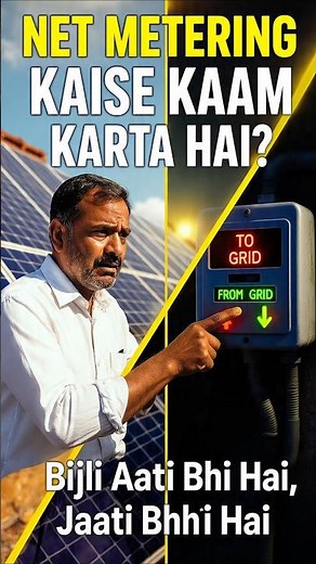 How Net Metering Works? ⚡ Solar Panel Billing Cycle Explained | Bijli Bill Kaise Adjust Hota Hai?