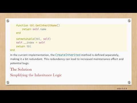 How to Inherit Methods in Lua for Cleaner Code