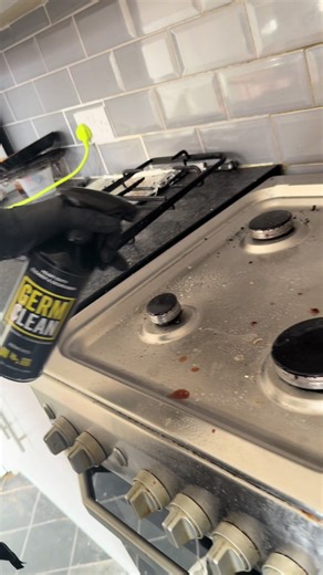 Shared accommodation kitchen clean 🧽 Oven, sink, floors and all the greasy spots brought back to life using Germ Clean Heavy Duty Cleaner & Degreaser. Simple, effective and leaving everything fresh and ready to use. ✨ #kitchencleaning #GermClean #sharedaccommodation #cleaningtips #degreaser