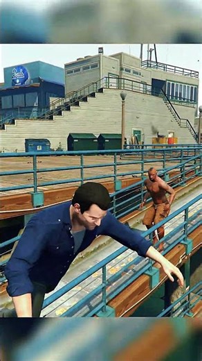 Michael TROLLS Angry Bodybuilder! 😂 GTA V funny #gta5 #gaming #gta #gtav #gtaonline #shorts #funny