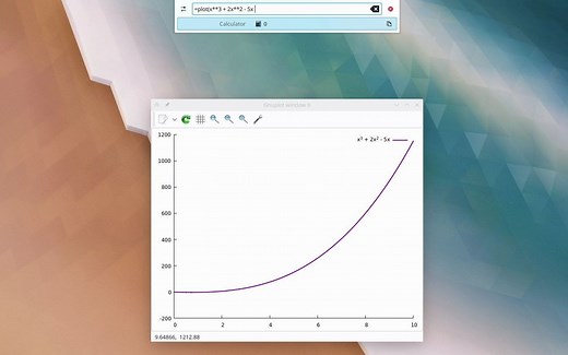 KDE 小技巧 - 使用 Krunner 绘制函数图像