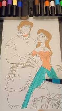 Barbie color drawing Tutorial #the color Lab #shorts