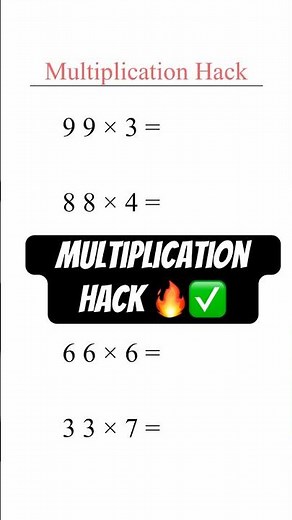 How to Make Multiplication Easy and Fun 😉 #shorts