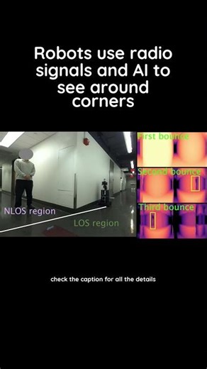 Robots use radio signals and AI to see around corners