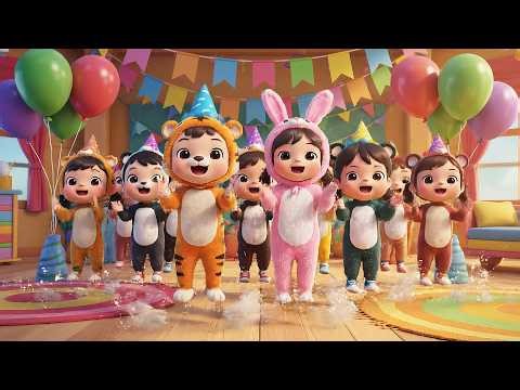 Six Little Toy Party Whistles Go Toot Toot Toot | Nursery Rhymes for Kids | Baby Songs