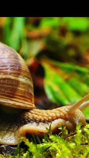 Motion Life - Beautiful Snail in Action☺️Snail #Nature #Wildlife #SlowMotion # #NaturePhotograph