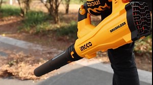 INGCO 20V Leaf Blower Cordless, Brushless Electric Leaf Blower Lightweight with Variable Speed for Lawn Care Dust Weeds Debris Snow (Tool Only) CABLI20028A