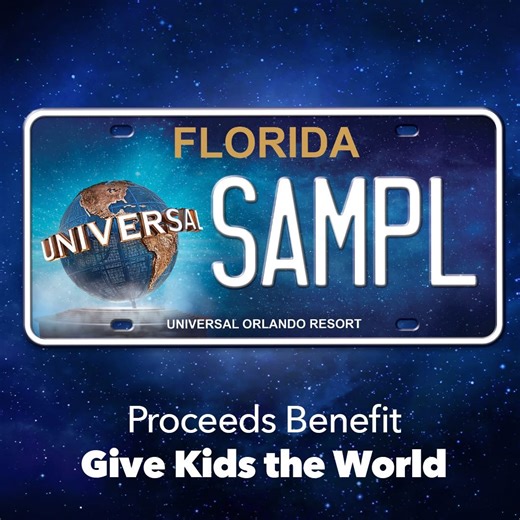 First Look at New Universal Orlando Speciality License Plate | Chip and Company