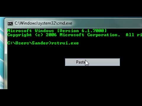 How to restore your computer with command prompt