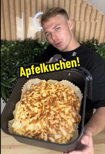 Schnelles Apfelkuchen Rezept im Airfryer