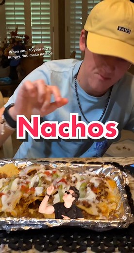 Nachos always keeps the complaints down. #fatherson #dadsoftiktok #buds #motabalism #nachos #thebbqpastor