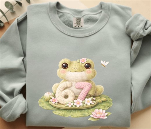 Cute Frog Clipart PNG | Fuzzy Frog With Knitted 6 7 | Easter Frog Illustration | Nursery Spring Milestone PNG - Etsy Canada