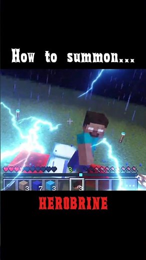 How to Summon Herobrine 🔥 in Minecraft 😯#herobrine