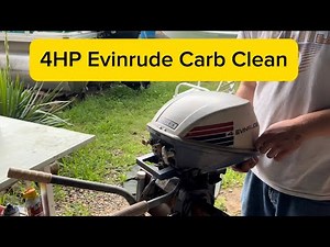 Evinrude 4HP Outboard Carburetor Removal & Cleaning – Step-by-Step DIY Guide