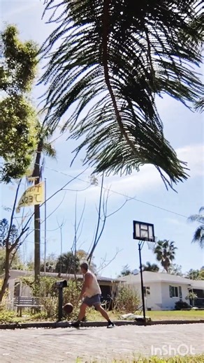 60 year old Hooper working on his NBA bag, pull up jumper.