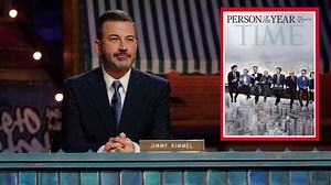 Jimmy Kimmel tears into Time's AI-focused Person of the Year cover featuring Musk, Altman and other tech CEOs