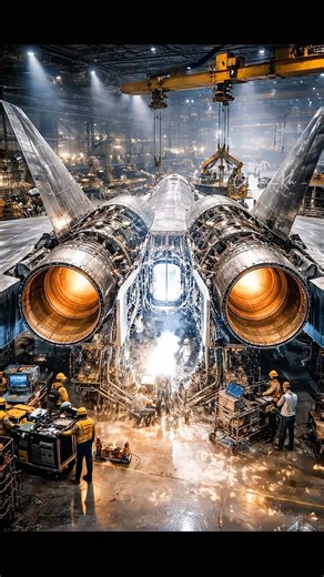 The process of making a fighter jet #construction #makingvideos #jetfighters