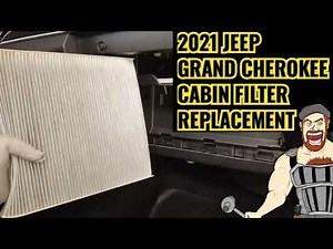 How to replace the cabin air filter on the 2021 Jeep Grand Cherokee