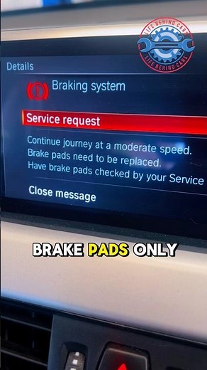 BMW Brake Warning? Front or Rear Pads? Here’s How to Tell! 🔧 #BMW #BrakePads #CarMaintenance