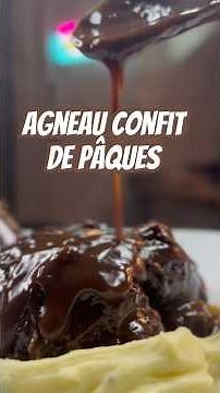 Souris d'agneau confite, purée maison. Menu de Pâques..🔥#agneau #bonnecuisine #pâques #confit