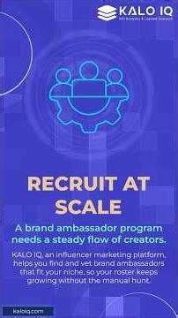 How to Build a Brand Ambassador Program That Works | KALO IQ