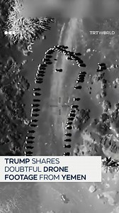 549K views · 8.4K reactions | US President Donald Trump shared drone footage claiming to target a group of Houthis awaiting instructions. Many were quick to note that the circle of targets resembled a Yemeni tribal gathering, raising alarms about the US’s role in killing civilians in Yemen. Since Trump took office in January 2025, the US has conducted multiple air strikes in Yemen, killing at least 60 people, with many casualties being women and children. | TRT World | Facebook