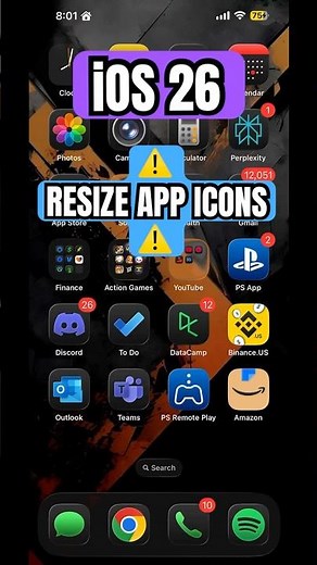 iOS 26: Customize Your iPhone Home Screen – Resize App Icons!