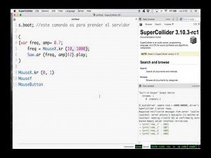 #ComunidadContigo: Tutorial Introducción a SuperCollider 2/3