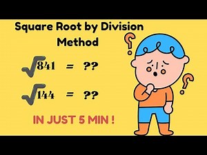 Square Root - How to find square root by division method