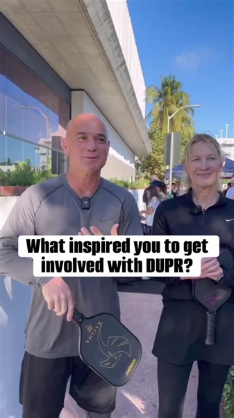 We caught up with tennis legend Andre Agassi & discussed his new involvement with @DUPR 🤝 #agassi #pickleball #pickleballtiktok #pickleballhighlights #pickleballtournament