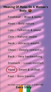 What Your Mole Says About You 🤓🤭 | Woman Body Signs Meaning 💫