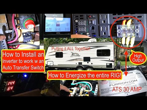 How to Install 3000 Pure Sine Inverter on a Jayco Travel Trailer 212QB w Automatic Transfer Switch