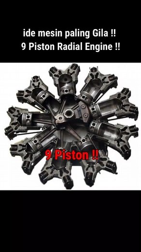 Ide mesin paling gila !! Radial engine !! #Radialengine #Mesinradial #mesinwankle #mesinrotary | Moto Z Otomotif