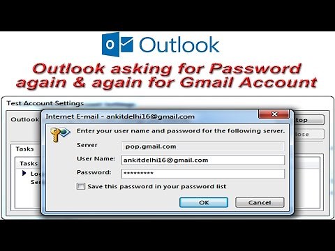 Outlook cannot Connect to Gmail | Asking for Password again & again | Allow less secure apps Gmail