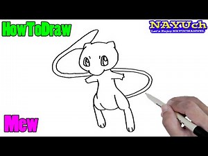 How to draw Pokemon | Mew | easy drawing step by step
