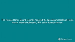 Atrium Health Nurses Honor Guard
