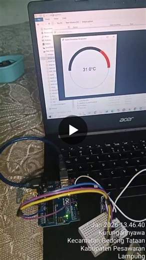 Bikin Termokopel Sederhana pakai Arduino Uno + Dallas Temp Buzzzer. Plus GUI python sebagai displaynya Arduino Code https://lnkd.in/g5NbAqsx Python Code https://lnkd.in/gn6_TsYa | Novan Giri Prasetio