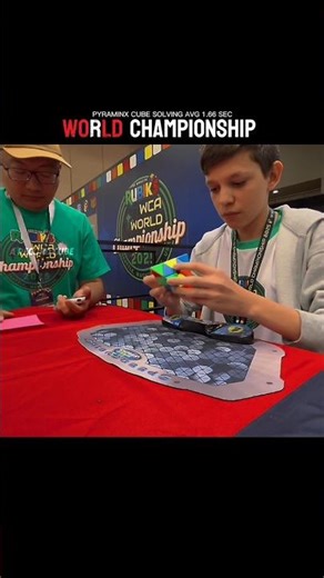 🌍World Championship 2025 Final 🔥 4th Fastest pyraminx avg 1.66 Sec #shorts #viral #cube #rubikscube