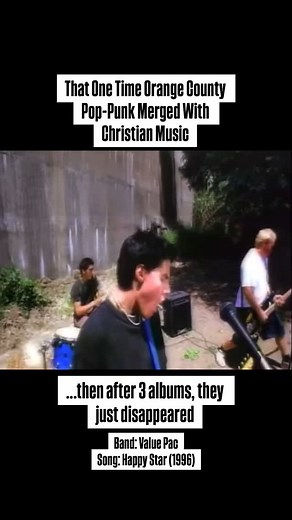 69K views · 747 reactions | That one time Orange County, CA. Pop-Punk merged with Christian music to become something entirely fun and unique, then after 3 albums they just disappeared. Band: Value Pac, Song: Happy Star (1996). | Indie Vision Music | Facebook