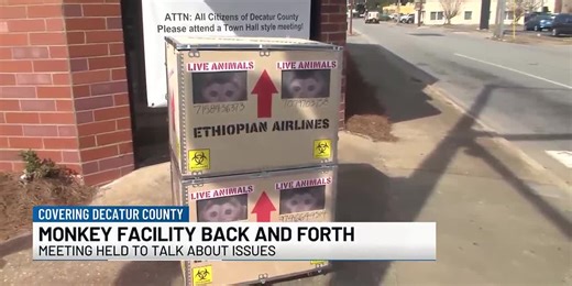 UPDATE: DA files new motion in monkey facility battle, Decatur Co. residents send symbolic message through monkey expo
