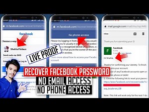 Recover Facebook Password Without Email or Phone Number | Reset Facebook Password | 2025