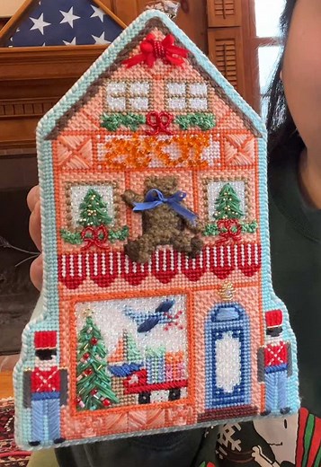 Let’s talk about needlepoint stand up finishing and how long it really takes. #needlepoint #selffinishingneedlepoint