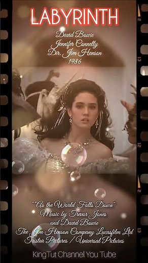 Labyrinth "As the world falls down". 1. David Bowie Jennifer connelly #jimhenson #fairy #80smovies.