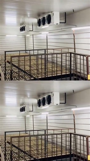 EVAPORATOR UNIT COOLING INSIDE OF COLD ROOM ! #trending #fyp