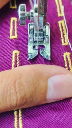 Sewing buttonhole pattern using a janome sewing machine #sewingtechnique