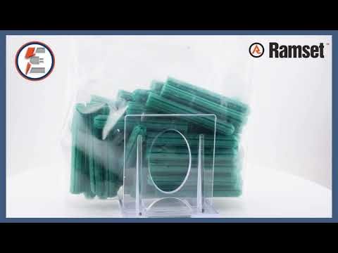 Ramset Wall Plug 7x50mm Plastic Green | WPG750/B50 10–12G Fixing