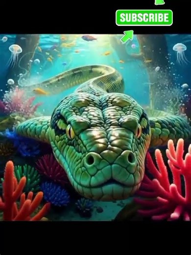 POV A MASSIVE ANACONDA SWIMMING #WildlifeUSA #AnacondaPOV #ViralShorts #TrendingInUSA #Animals