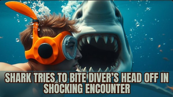 Terrifying Shark Attack: Diver Narrowly Escapes with Life